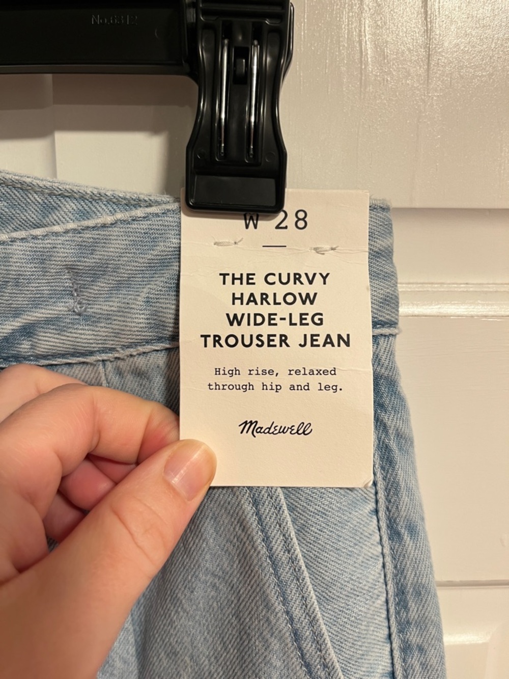 Madewell The Curvy Harlow Wide-Leg Trouser Jean Size 28 NWT - Picture 8 of 16